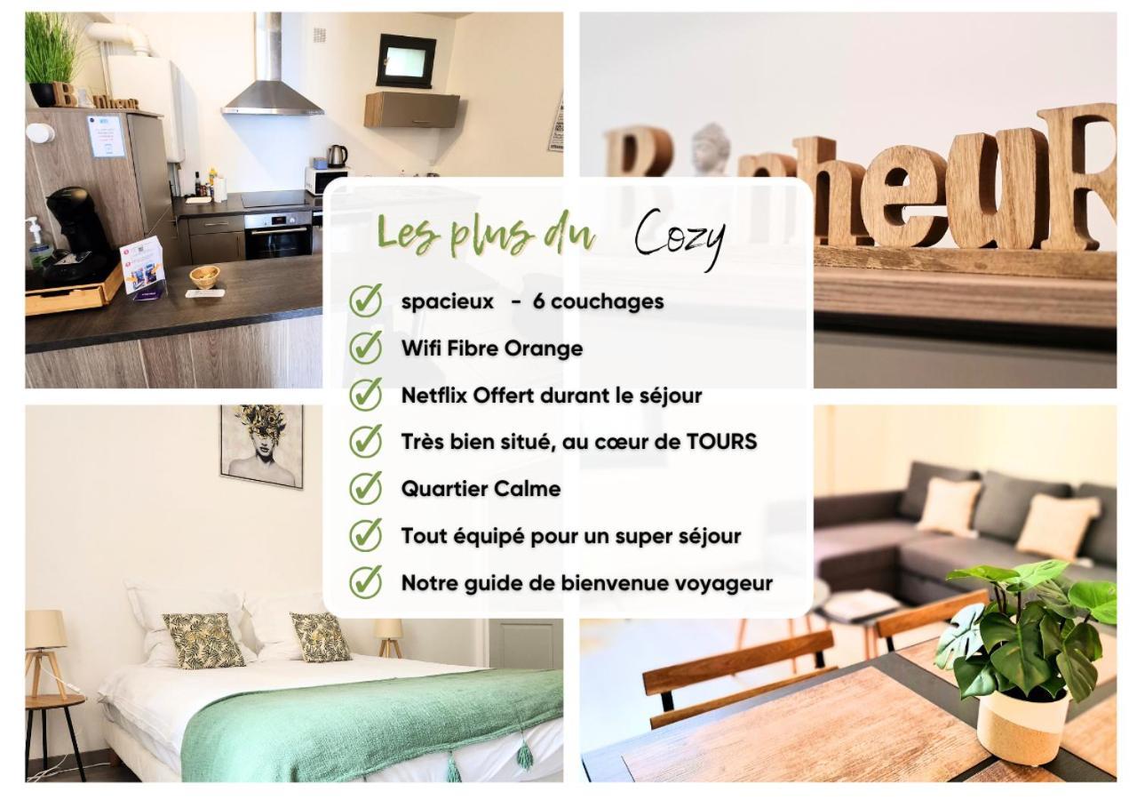 "Cozy Zen" 1 Grande Chambre - Calme - Arrivee Autonome - 6 Pers - Parking Gratuit Tours Exterior photo